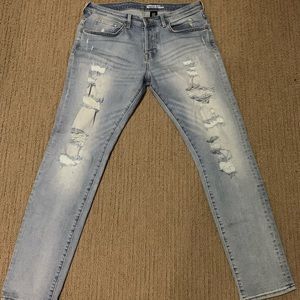 H&M 34x32 Trashed Skinny Jeans